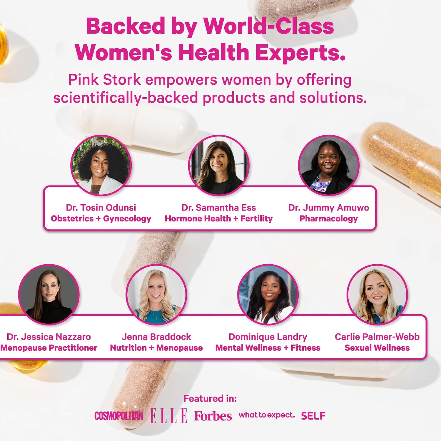 Pink Stork Total Women's Multivitamin - 17 Vitaminas Esenciales para Mujeres