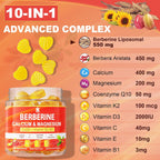 Gominolas de Berberina Sin Azúcar LILICARE - Absorción Extra con Berberina Liposomal
