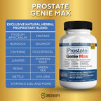 Prostate Genie Max - Apoyo Natural para la Próstata, Salud de la Vejiga y Flujo Urinario, 120 Cápsulas (Pack de 2)