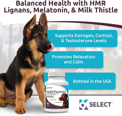K9 Select Multivitamínico para Perros Grandes - Lignanos, Melatonina, Cardo Mariano - 90 Comprimidos Sabor Carne – Image 2