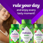 Vitafusion Biotina Extra Fuerte Gomitas, Sabor Arándano, 5000 mcg, 100 unidades