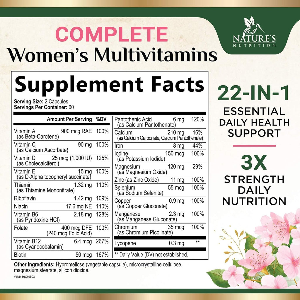 Multivitamínico Completo para Mujeres - 120 Cápsulas