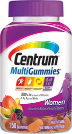 Centrum MultiGummies Mujeres - Gomitas Multivitamínicas con Vitaminas D3, B, C y Zinc - 150 uds