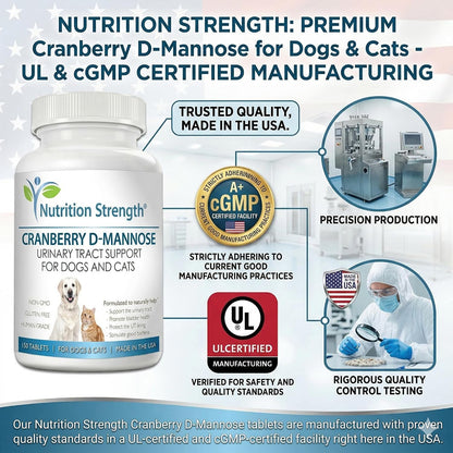 Nutrition Strength Cranberry D-Mannose para – Extracto de arándano (100 mg por comprimido): Fuente de – Image 8