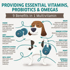 Fur Belly Multivitamínico para Perros - 120 Masticables Suaves
