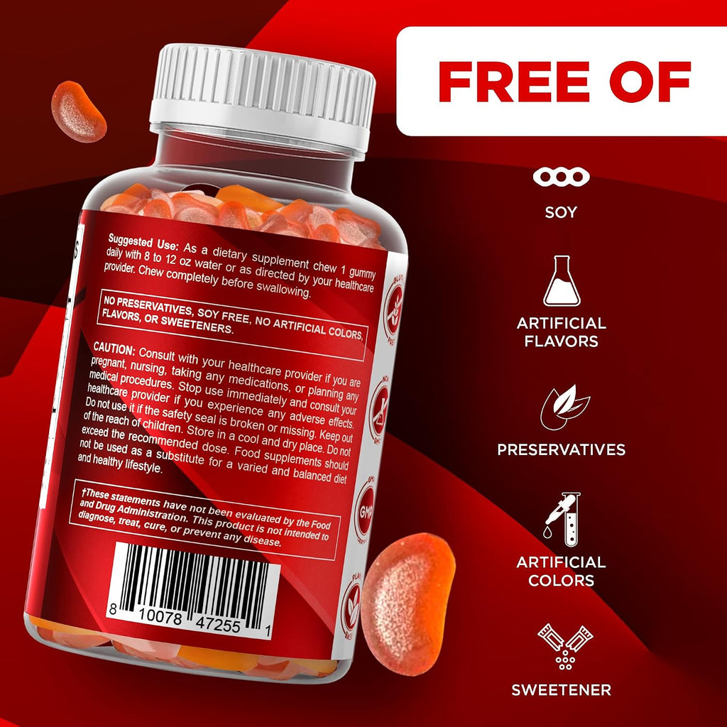Vitamatic Vitamina A 25.000 UI Gomitas Sin Azúcar - Retinol Palmitato - 120 Unidades