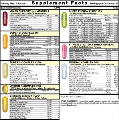 Daily Start All-in-One Daily Vitamin Pack - – Concentración y enfoque: El Panax Ginseng y la Ashwagandha son – Image 2