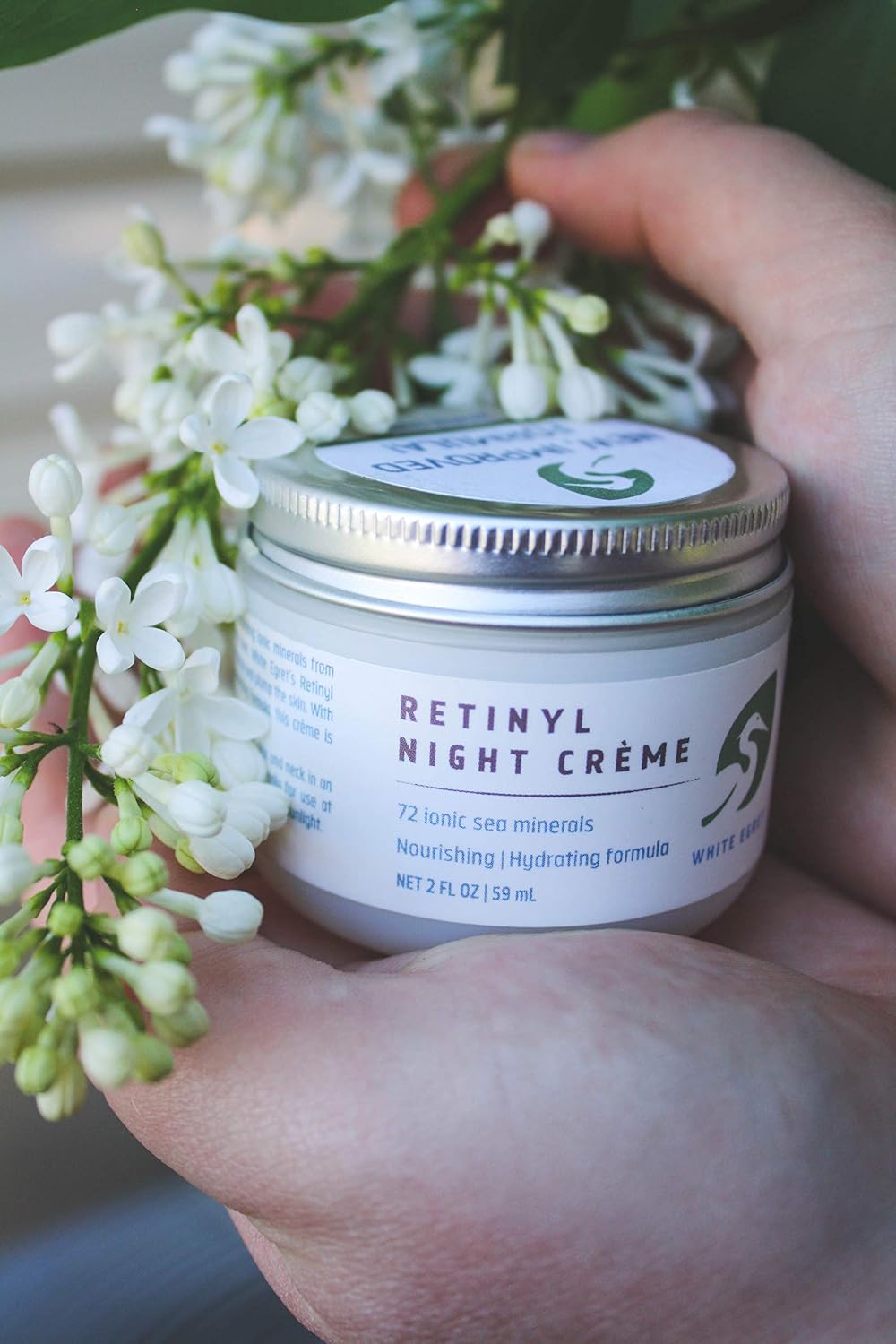 White Egret Hydrating Retinol Night Cream, 2 fl oz