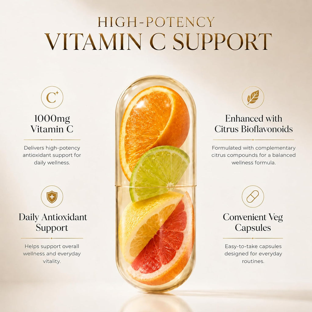 Cocó March N.M.D Vitamina C 1000 mg – 120 Cápsulas Veganas