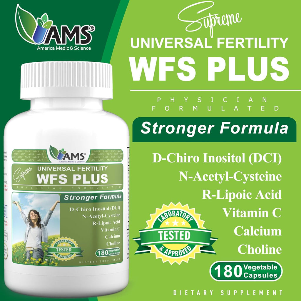 WFS Plus Fertility Suplemento de Fertilidad para Mujeres (180 Cápsulas)