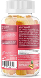 SUKU Multivitamínico Completo para Mujeres - 60 Gominolas sabor Piña y Melocotón