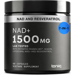Toniiq NAD+ Liposomal con Resveratrol y Niacina - 1500mg - 60 Cápsulas