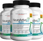 NeuroActive 8 Max – Suplemento para la Memoria y la Concentración, 60 Cápsulas