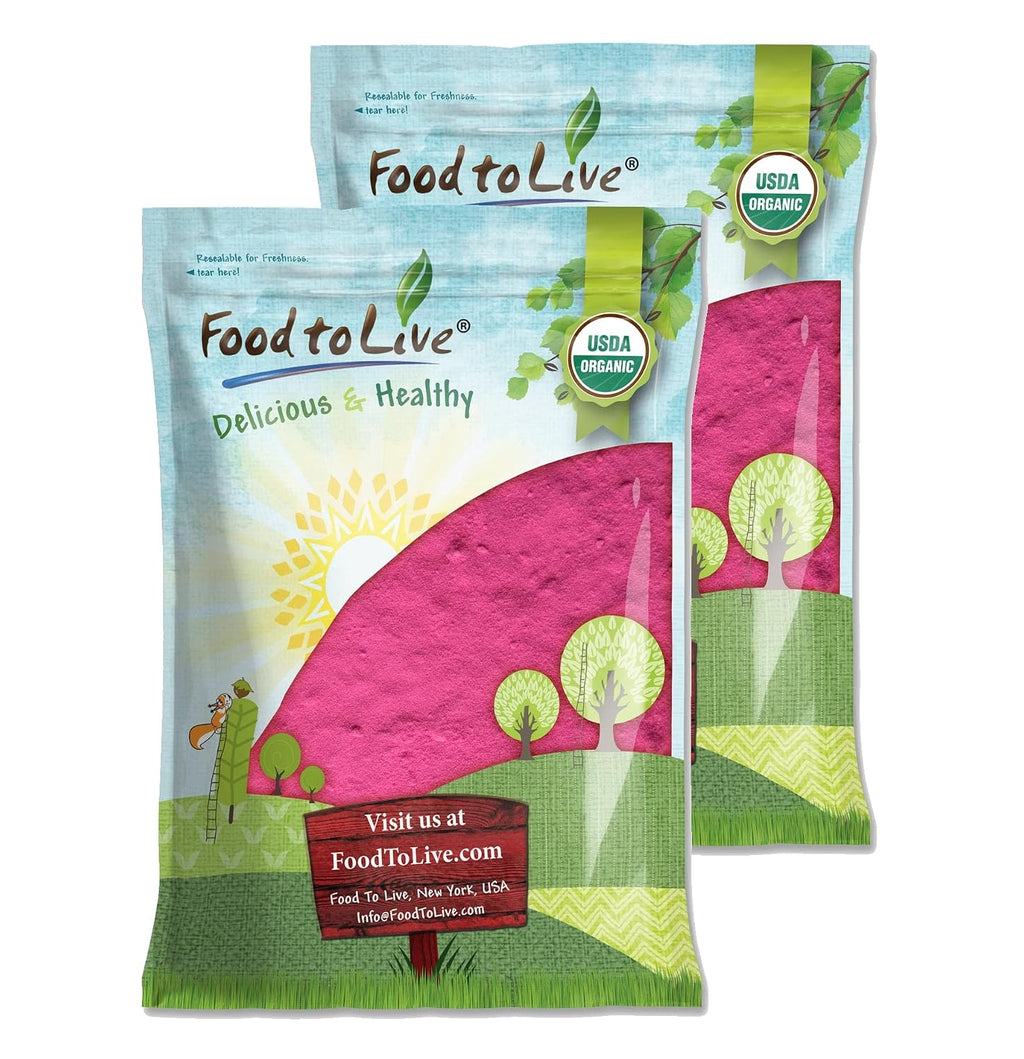 Food to Live Polvo de Jugo de Pitaya Orgánico – 7,25 kg (16 libras)
