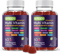 Viteey Gominolas Multivitamínicas para Mujeres - 12 Vitaminas y Minerales Esenciales - Sabor Frambuesa - 120 Gominolas