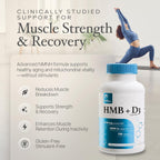 Prime Powders HMB + Vitamina D3, 1500mg HMB y 2000 UI D3 por dosis, 120 cápsulas