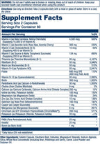SOLARAY Twice Daily Multi Energy Multivitamin, Iron-Free | Multivitamin Complex for Immune Support & Energy | Non-GMO | 120 Count (60 Servings)