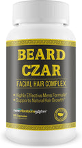 The Beard Czar - Complexo Facial para Barba, Fórmula Masculina, 60 Cápsulas