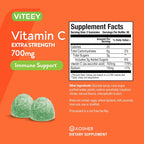 Viteey Gominolas de Vitamina C 700 mg para Adultos - 120 Unidades