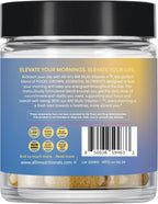 All In Nutritionals AM Multi-Vitamin +: Multivitamínico vegano a base de alimentos con vitamina D3, K2, B12, hierro y ácido fúlvico iónico