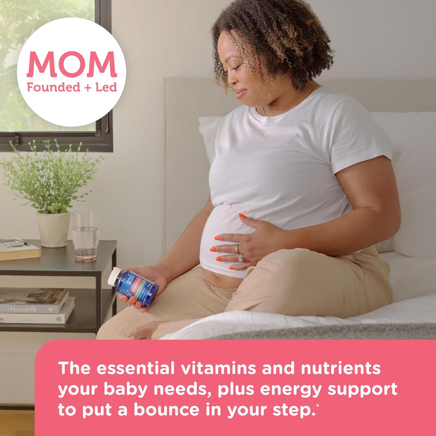 Mommy's Bliss Multivitamínico Prenatal con Ácido Fólico, Hierro y Probióticos - Vegano, Sin Gluten (45 cápsulas)
