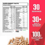 Apollon Nutrition Multivitamínico - Complejo Esencial de Vitaminas y Minerales con Minerales Quelados, Vitaminas B y Antioxidantes, 30 Dosis