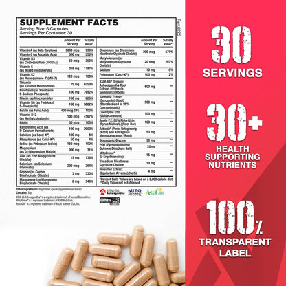 Apollon Nutrition Multivitamínico - Complejo Esencial de Vitaminas y Minerales con Minerales Quelados, Vitaminas B y – Image 2