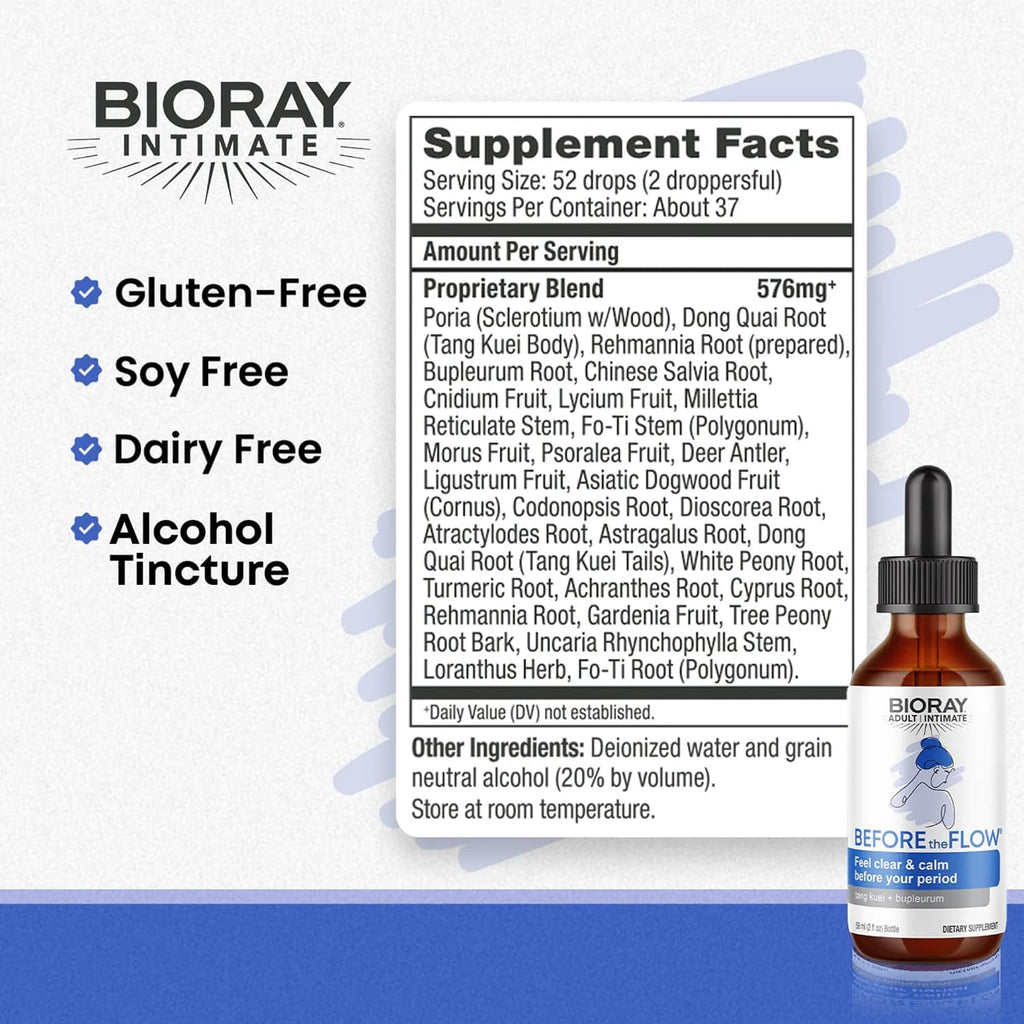 BIORAY Intimate Before The Flow - Tintura Natural - 59 ml (2 fl oz)