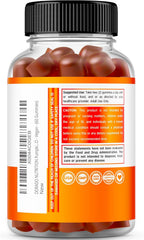 Gominolas de Aceite de Semilla de Calabaza 4000mg - Sin Azúcar, Sabor Naranja, Vegano (60 Gominolas)