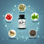 GLP-1 Yerba Mate, Guaraná, Té Verde y Ashwagandha - 40mg Cafeína por Cápsula