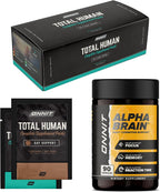 ONNIT Pack de Rendimiento Diario: Alpha Brain Nootrópico (90 cápsulas) + Total Human Day & Night (30 días)