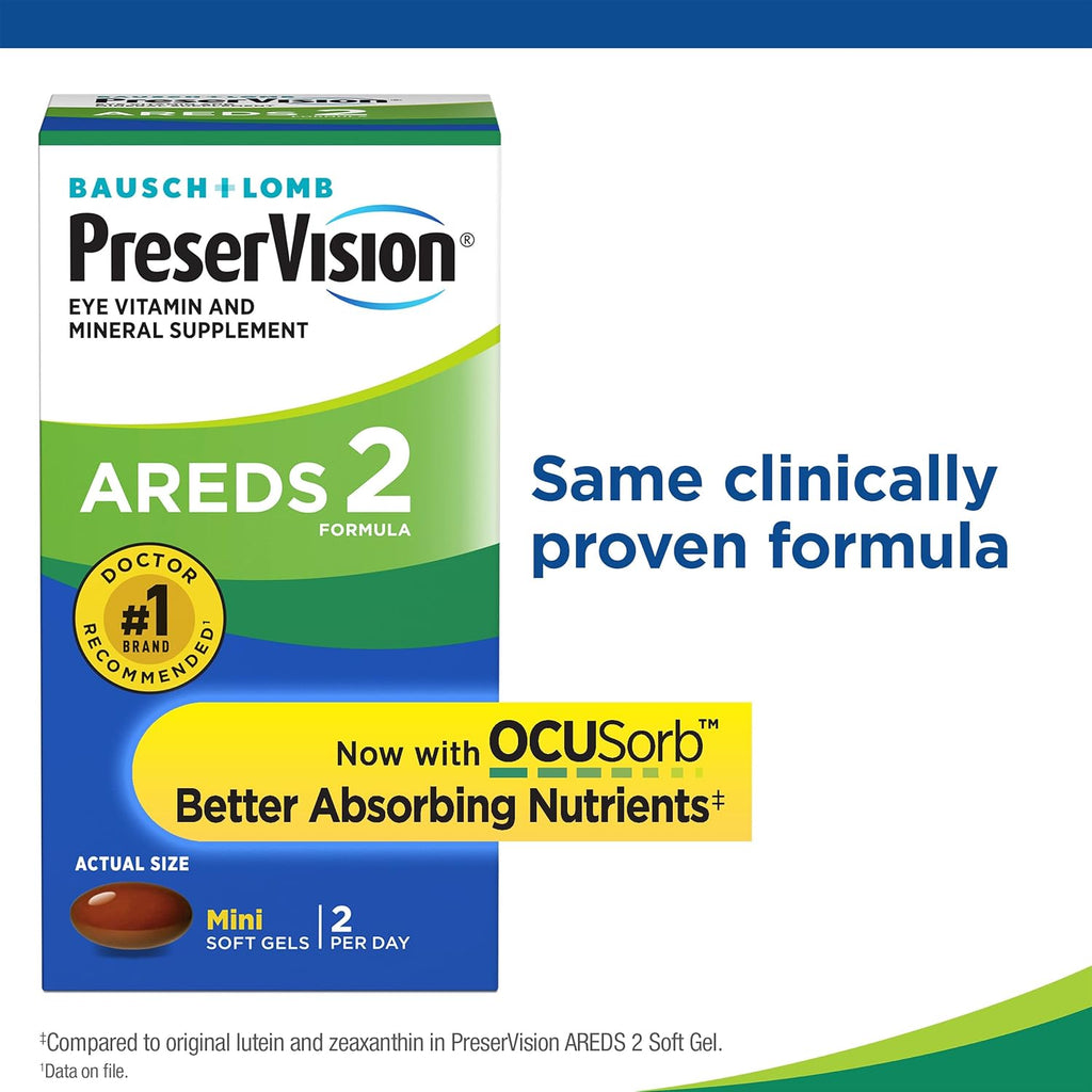 PreserVision AREDS2 Formula, 120 Cápsulas Blandas (Paquete de 8)