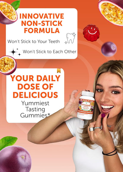 Lunakai Vitamin E 400 IU Gummies with – Sin jarabe de maíz ni conservantes artificiales. – Image 3