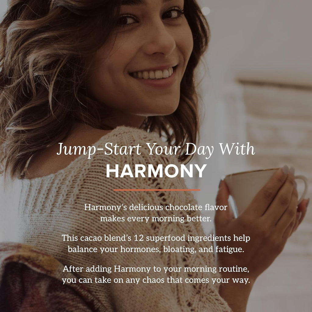 Organifi Harmony - Equilibrio Hormonal para Mujeres con Cacao Superfood, 30 Servicios