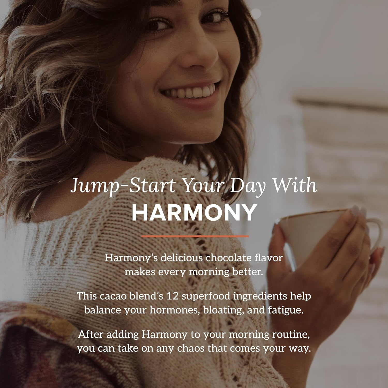 Organifi Harmony - Equilibrio Hormonal para Mujeres con Cacao Superfood, 30 Servicios