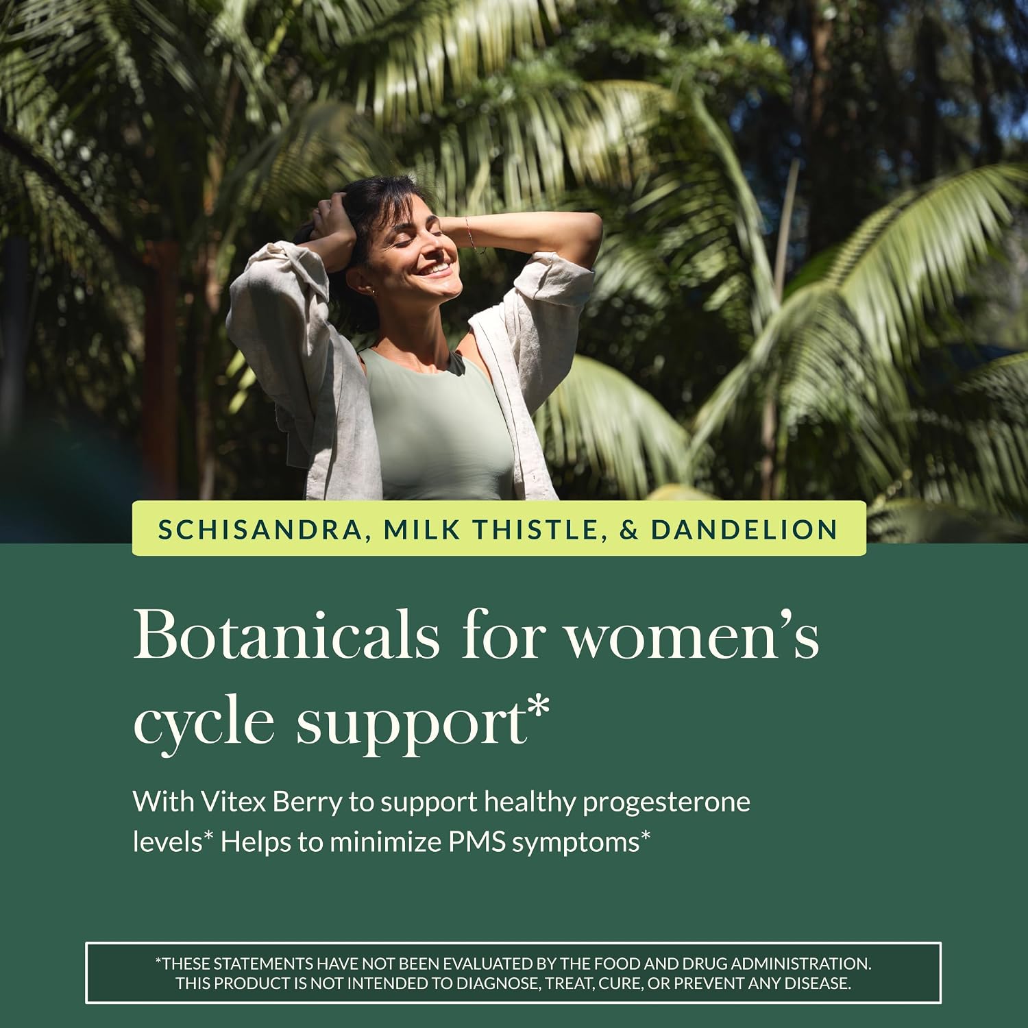 Gaia Herbs Period Cycle Support - Apoyo al Ciclo Menstrual con Vitex y Schisandra - 60 Cápsulas Veganas