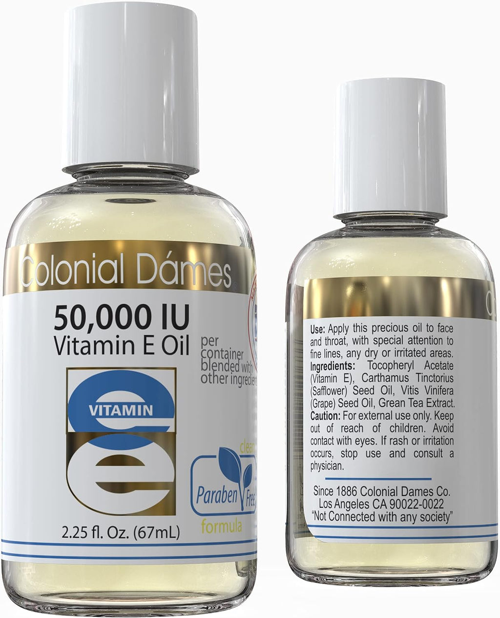 Colonial Dames High Potency 50,000 IU Vitamin E Oil Blend – is an Ideal Antioxidant Skin Therapy Oil for Whole Body.