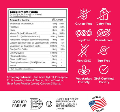 Zahler KidsActive – Fórmula en Polvo para la – Vitaminas del grupo B : Contribuyen al normal funcionamiento del – Image 5
