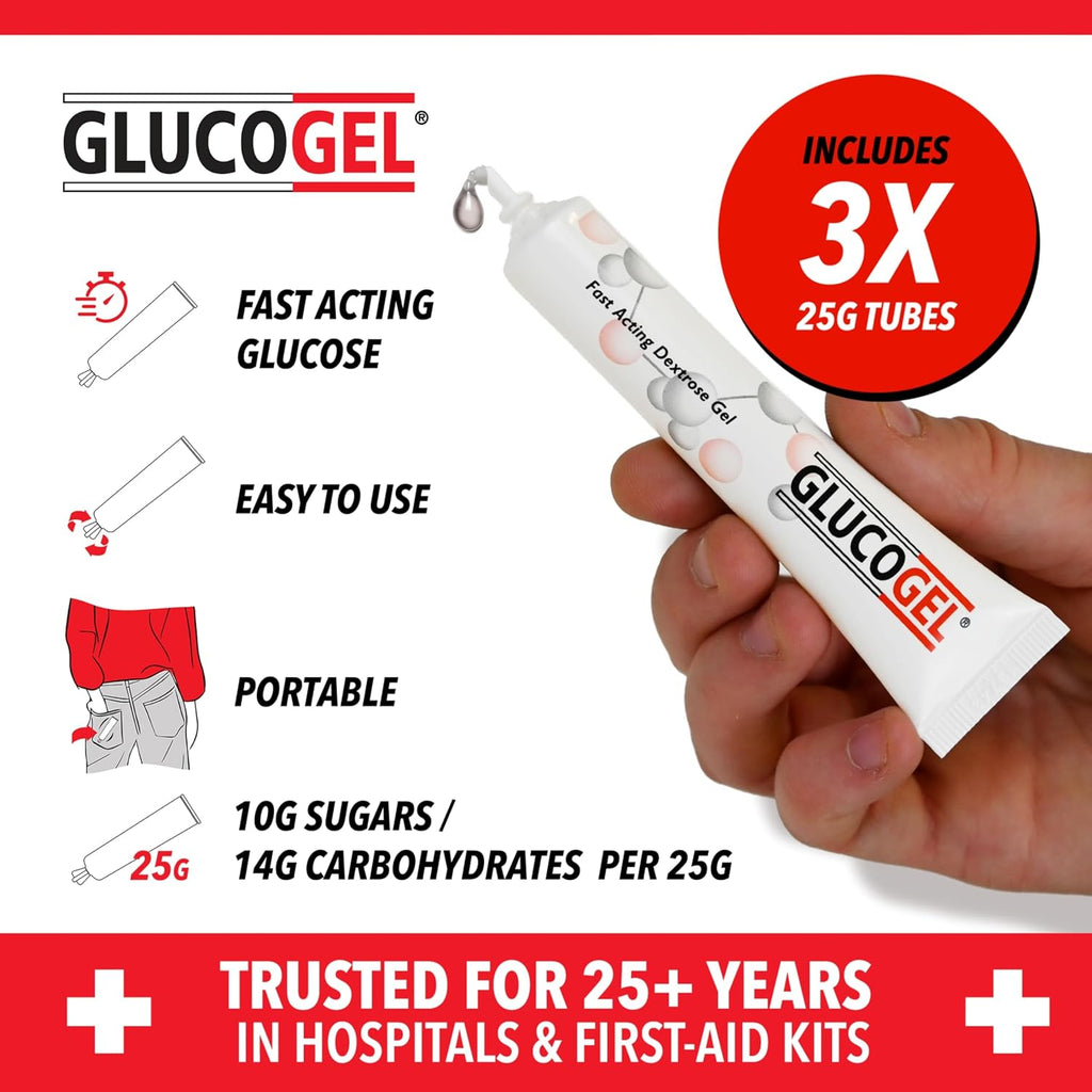 Glucogel 3x25g Tubos