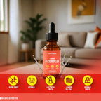 Vitamin B Complex Liquid Drops Vegan - Extra Strength Sublingual Formula - Complejo B en gotas sublingual vegano