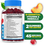 Lifeable Multivitamínico sin Azúcar con Hierro – Gomitas para Adultos – 90 unidades