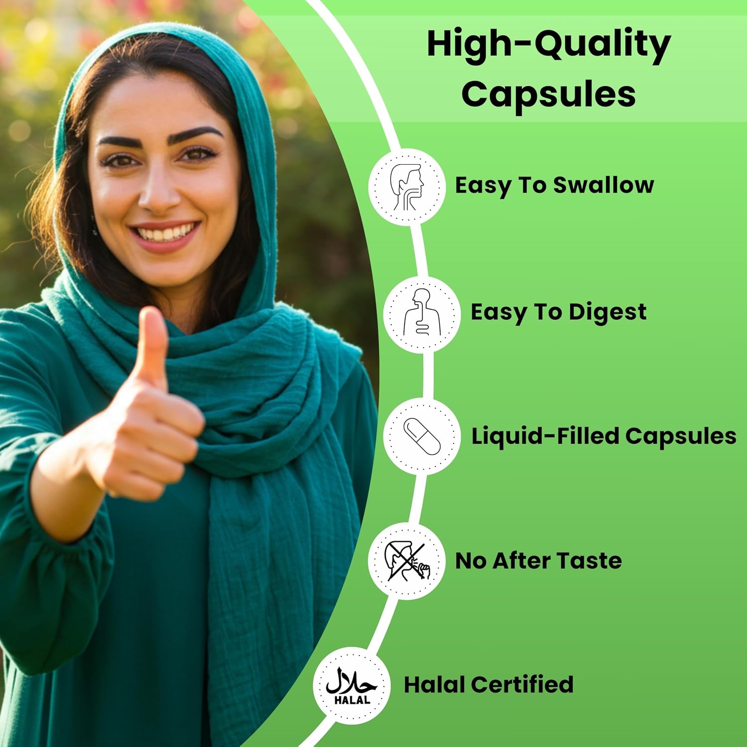SHIFAA NUTRITION Multivitamínico Halal para Mujeres y Hombres – Apoyo Integral para el Corazón, Cerebro, Ojos y Sistema Inmunitario – Sin Gluten, Lácteos ni Huevo (45 Días)