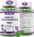 Nicotinamida 500mg Gominolas (Vitamina B3 Niacinamide) Sin Azúcar - 60 Gominolas