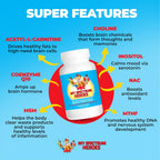 My Spectrum Heroes Multivitamínico Infantil - Acetil-L-carnitina, Colina, Coenzima Q10, Inositol, MSM, MTHF, NAC (150 Cápsulas)