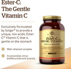 Solgar Ester-C Plus 1000 mg con Bioflavonoides de Cítricos - 100 Cápsulas - No Ácido, Fórmula Suave - Apoyo Inmunitario 24h - Sin Gluten, No GMO