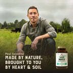 Heart & Soil – Suplemento de biotina y órganos de vaca para cabello, piel y uñas – 180 cápsulas