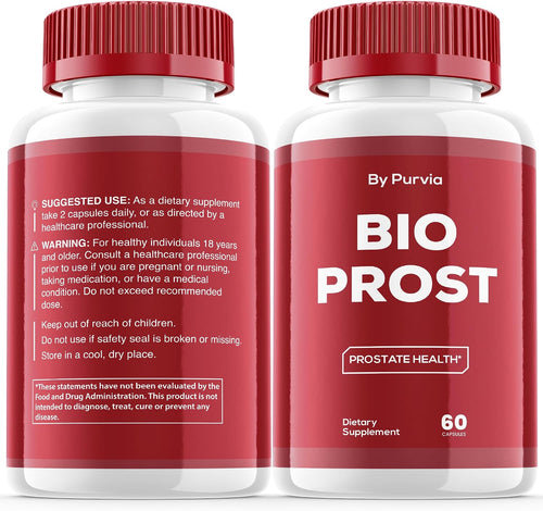 (2 Pack) Bio Prost - Bio Prost Pills Original Supplement, BioProst Advanced Formula, Bio Prost Maximum Strength Formula and Strength Support, BioProst Complex for Overall Wellness, USA (120 Cápsulas)