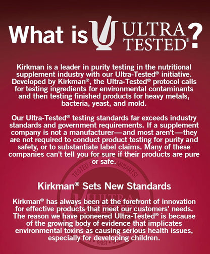 Kirkman – Multivitamínico y Mineral Infantil – Vitamina D3 (colecalciferol): Forma biodisponible de vitamina D, – Image 6