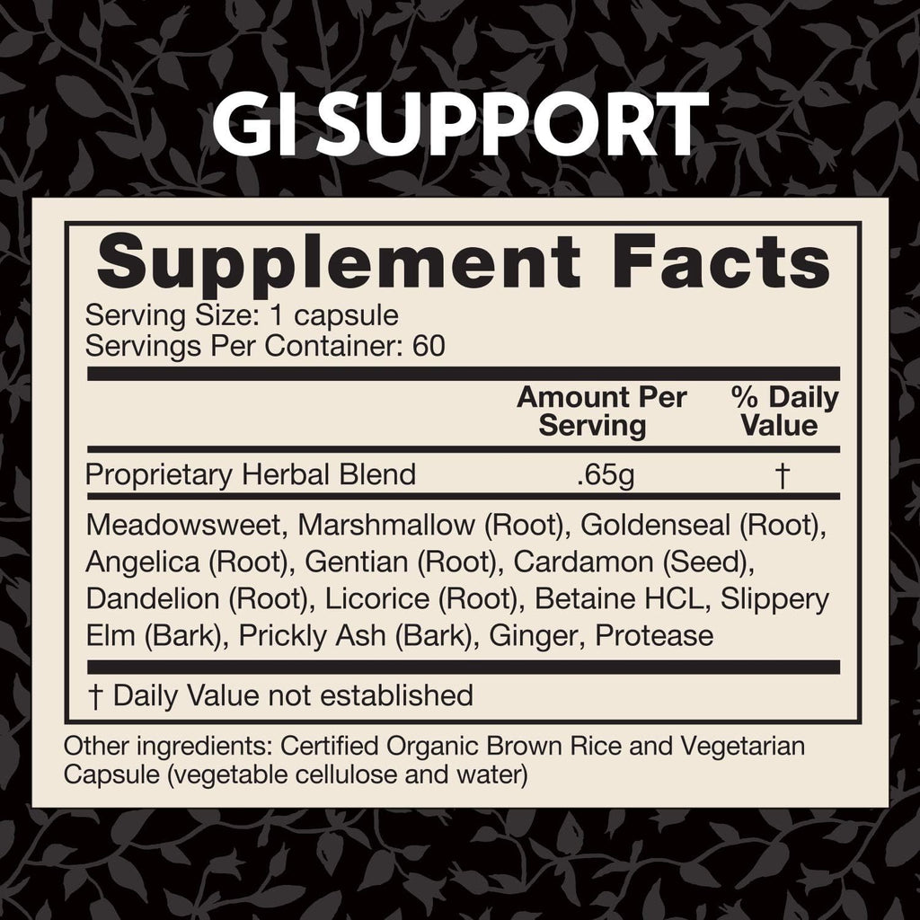 Crystal Star GI Support – Natural Digestive Supplement (60 Capsules)
