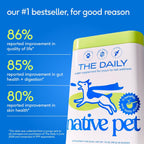Native Pet Multivitamínico Diario para Perros - 11 en 1 en Polvo - Apoyo Completo para la Salud - 60 porciones